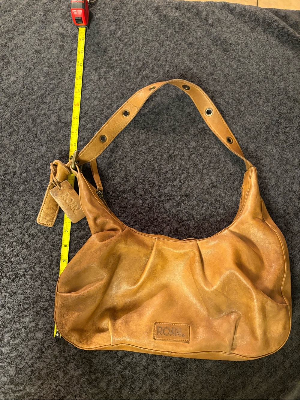 ROAN by Bed Stu Cognac/Brown Leather Shoulder Bag - Picture 14 of 14